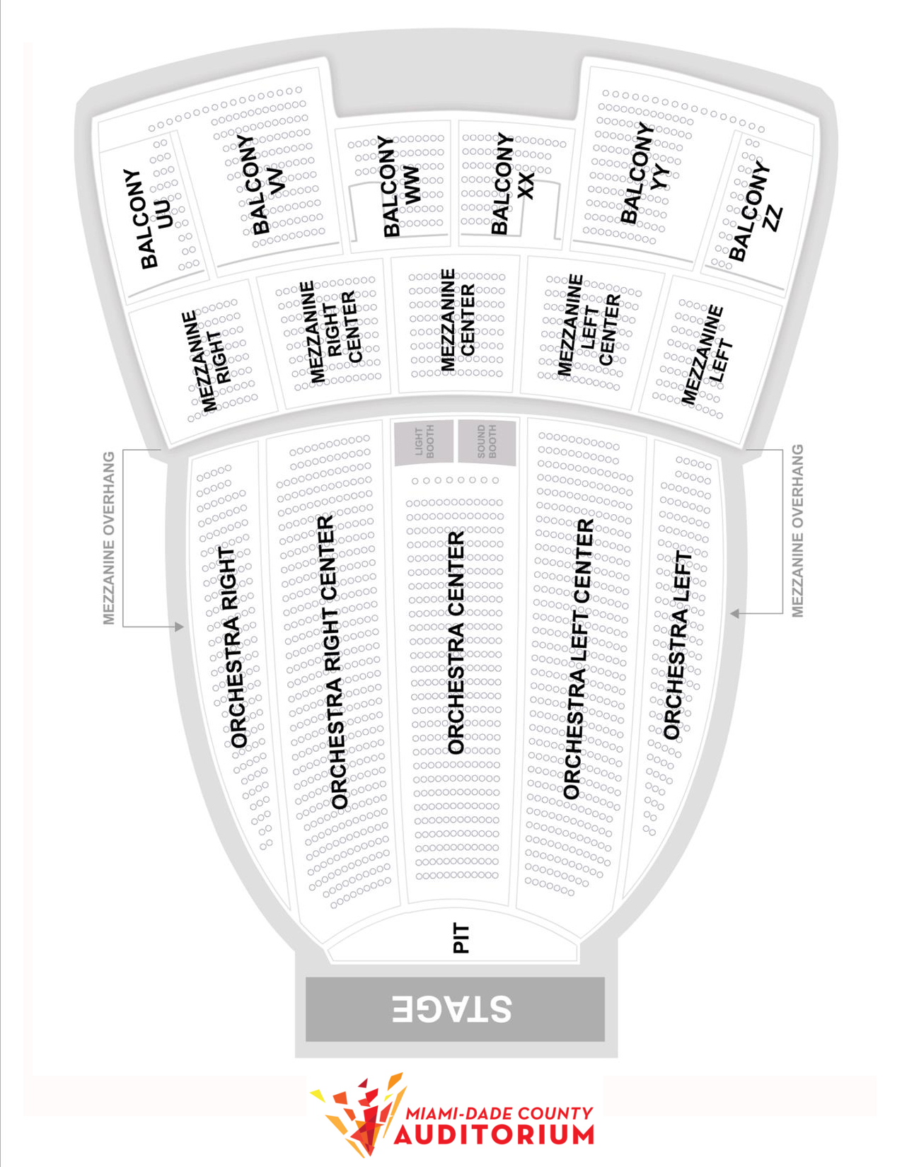 Flagler Auditorium Seating Chart