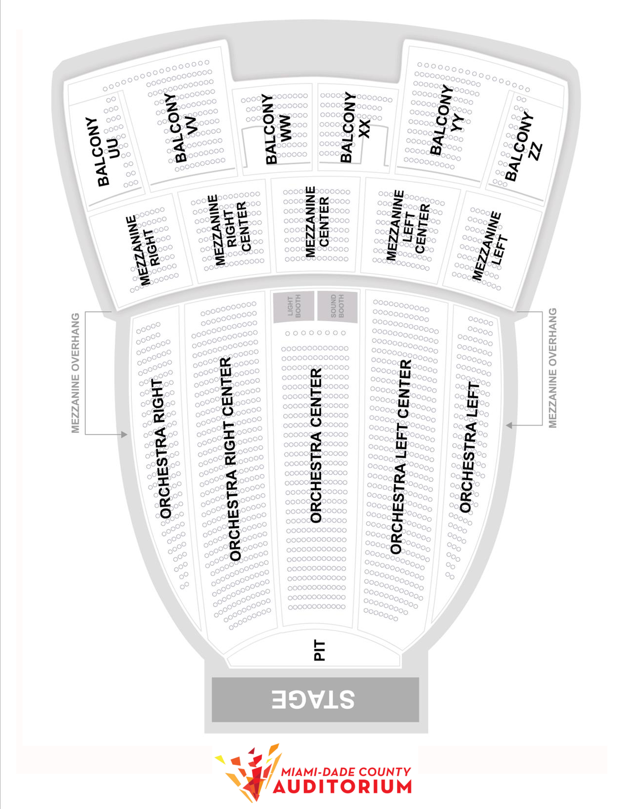 Miami Dade Auditorium Seating Chart