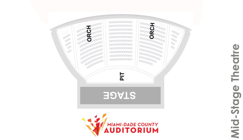 MDCA Mid-Stage Theatre Seating Map