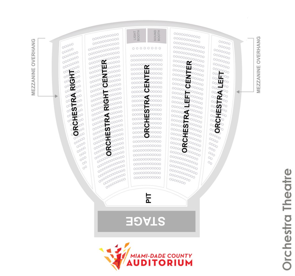 MDCA Orchestra Theatre Seating Map